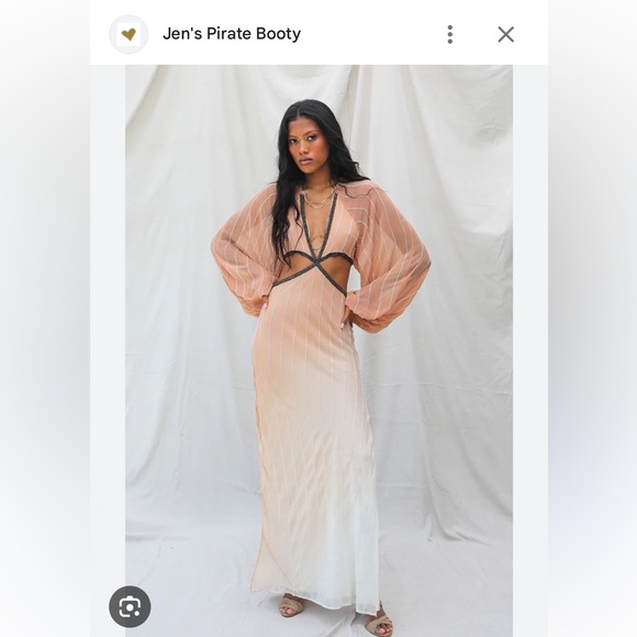 Jen’s Pirate Booty XS boho slowly silk maxi dress - Picture 2 of 7